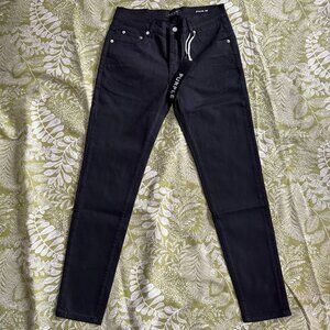 Purple Skinny Jeans And Black Tie Dye